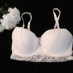 Victoria Secret white lace bra